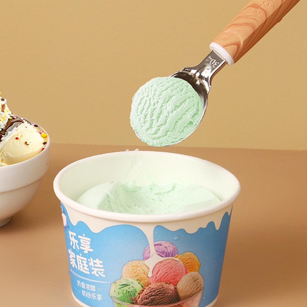 Stainless Steel Scooper With Ergonomic Grip For Ice Cream Nonstick Digger Dessert Spoon For Home And Commercial Use