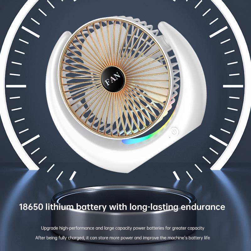 Portable USB Rechargeable Desk and Camping Fan