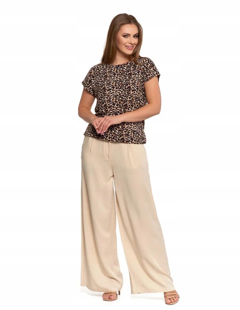 Women's Blouse with Short Sleeves, Comfortable, Elegant, Patterned MORAJ L PATT1