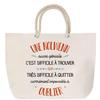 Beach Bag - PLANETEE - A Nolwenn - Rope Handle - Large Size - Customizable