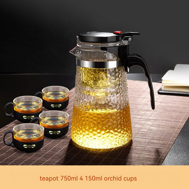 Tea Pot Sample Teacup Flower Tea Pot Chinese Kung Fu Tea Set Sample Teacup Small Teacup High-Quality Heat-Resistant