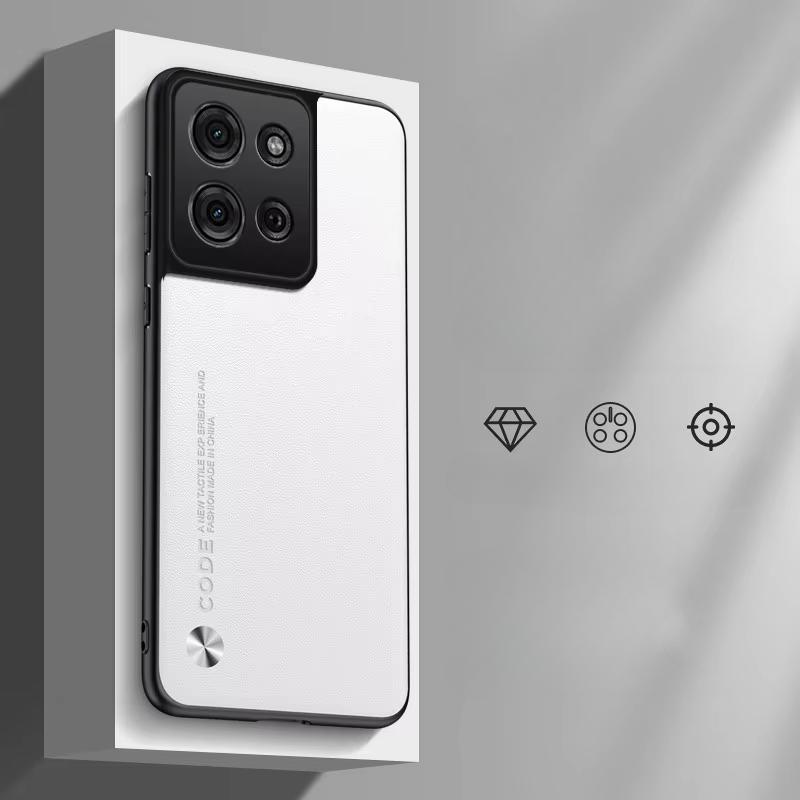 PU Plain Leather Cases For Motorola Moto G75 G55 G35 G85 Edge 50 Fusion 40 Neo Soft Matte Silicone Protection Phone Cover