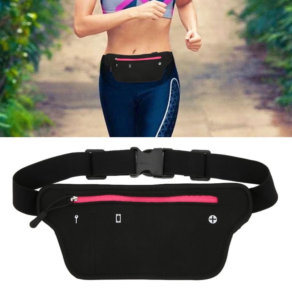 Waist Pack Neoprene Running Waist Bag with Elastic Waistband for Men Women