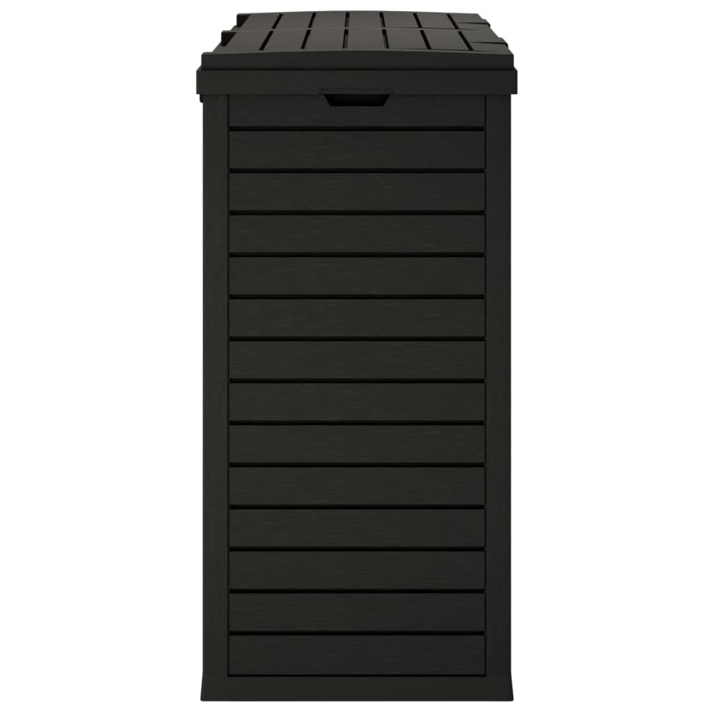 Outdoor Trash Bin Black 78 X 41 X 86 Cm Polypropylene