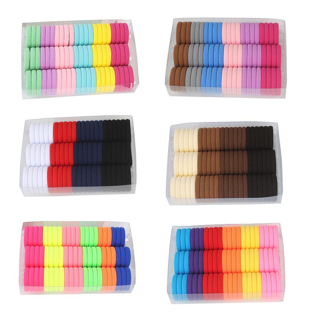 66Pcs Kids Baby Girls Candy Color Elastic Hair Band Rope Ring Ponytail Holder