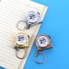 2M Mini Retractable Measuring Tape Portable Mild Steel Keychain Measuring Tool Body Measurement Tape JC004