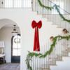Christmas Tree Topper Bow Large Reusable Ornament Giant Christmas Bow For Tree For Indoor Home Door Front Staircase Fence