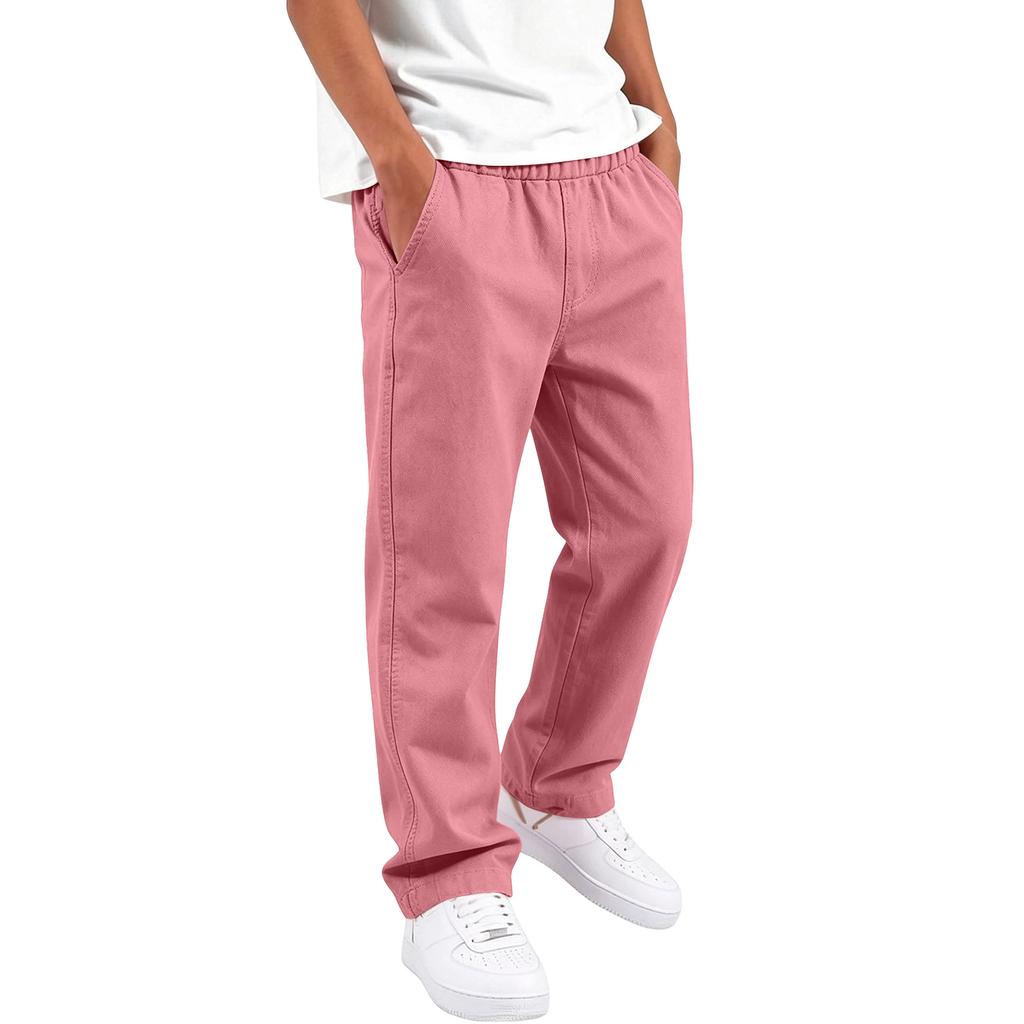 Kids High Waist Yoga Pants, Color Stretch, Elastic Waistband, Casual for Running Dance Fitness