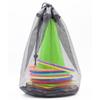 Seven-Color Ring Toss Cone Set: Street and School Road Obstacle Markers for Outdoor Sports and Training.