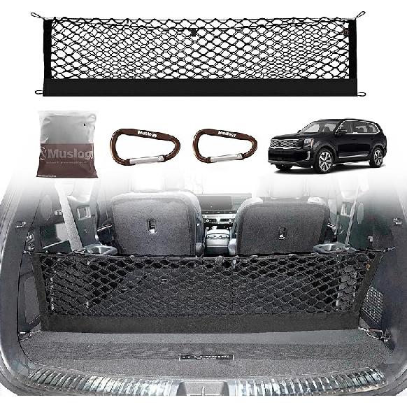 Muslogy Truck Bed Cargo Net Compatible With Honda Ridgeline 2017-2024 2025 Accessories Storage Organizer Pickup Truck Bed Envelope Style Cargo Net