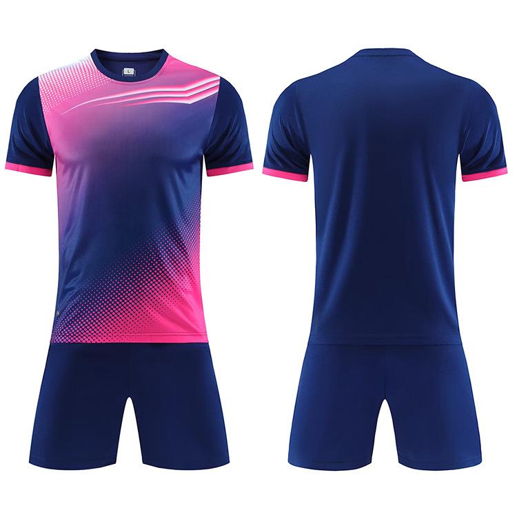 New Children'S Short-Sleeved Football Training Suit, Adult Quick-Drying Breathable Game Team Uniform, Light Board Football Jersey For Men And Women