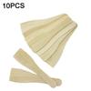 10PCS Natural Wooden Pot Kitchen Cooking Utensils Non Stick Pancake Turner Long Handle Spatula