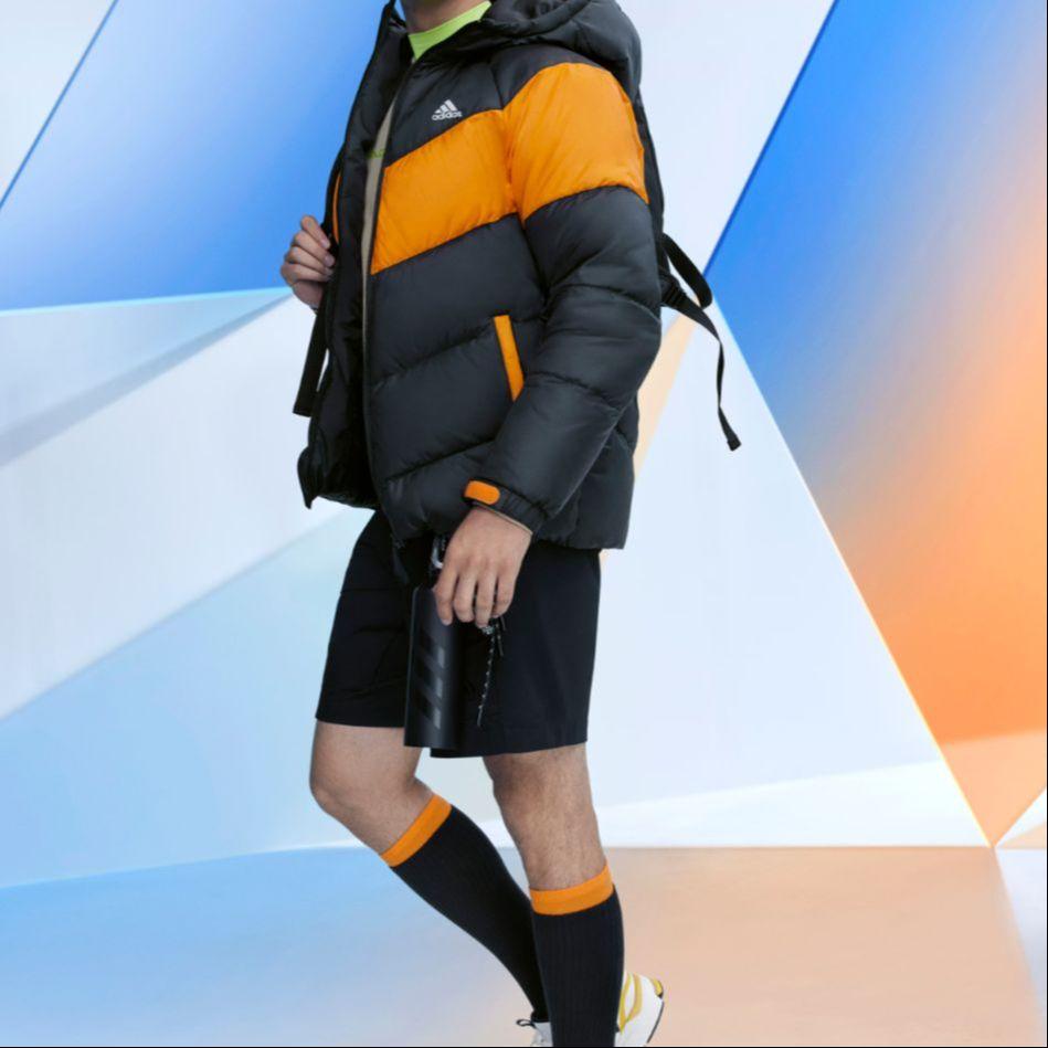 Adidas Hooded Zip-Up Down Jacket Winter Edition Men Outerwear Black H20786