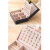 Portable Jewellery Box 2 Tier Jewellery Storage Cases Leather Jewelry for Women