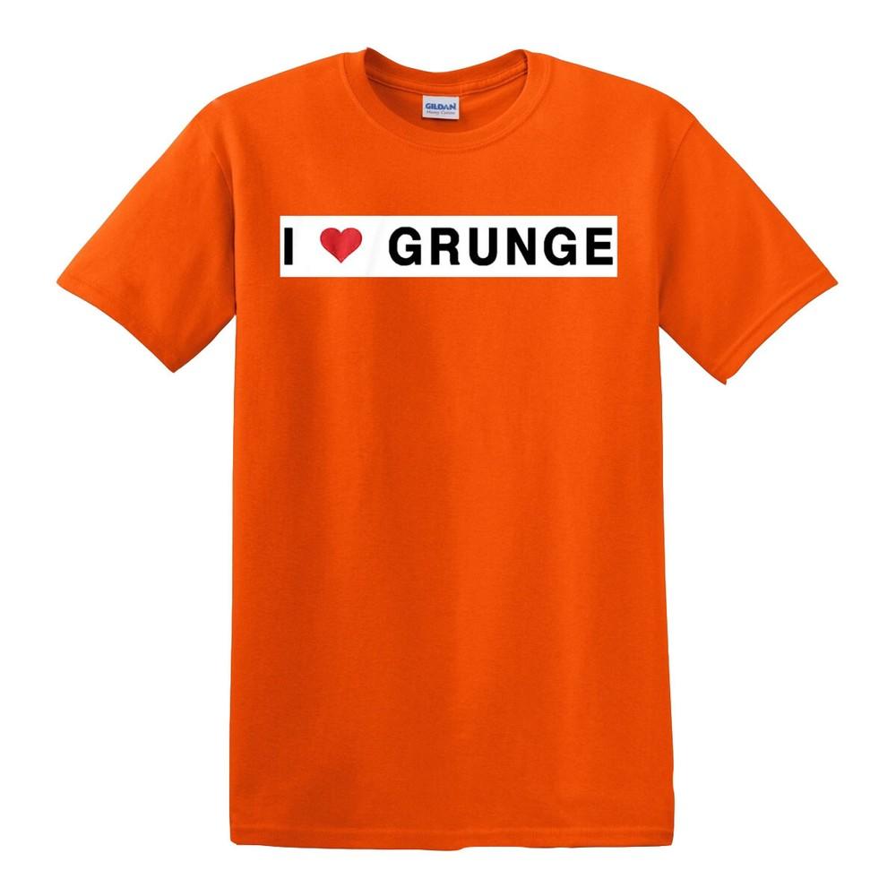 I love grunge tshirt 100 cotton mens s to 5xl top tee