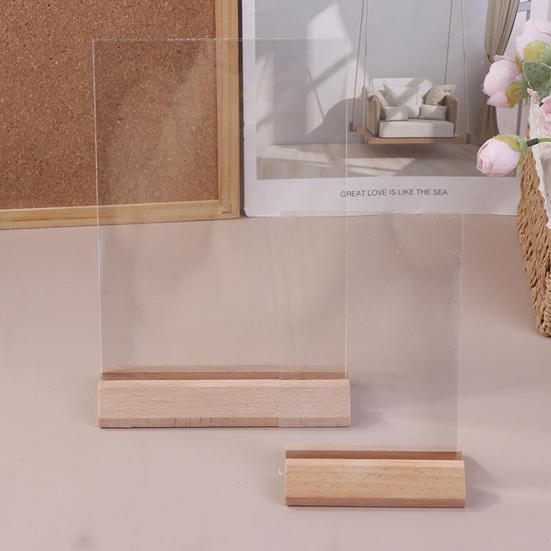 A4/A5/A6 Table Top Acrylic Sign Holder Stand Double Sided Clear Picture Frames Sign Holder Menu Recipe Display Cards Signboard