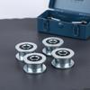 New 1/2Pcs M8/M10x35x20mm H-groove Pulley Belt Groove Pulley Roller 6000-2RS Bearing Wheel Rolling Guide Wheel