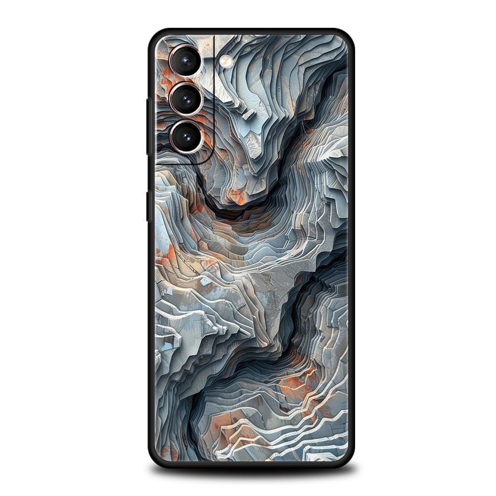 Folds Texture Phone Case Cover for Samsung Galaxy S26 S25 S24 S23 S22 S20 S21 FE Ultra S25 Edge Plus 5G Soft TPU Shell Funda Bag