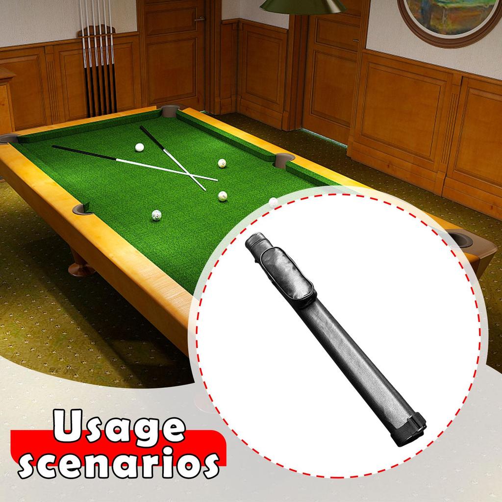 Pool Stick Case Portable Organizer Men Women Pu Leather Protection Box Pool Cue Stick Box Billiard Stick Bag Billiard Cue Case