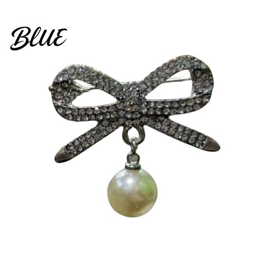 Shawl Safety Pin Brooch Women Bowknot Shape Anti-Rust Finish Clip