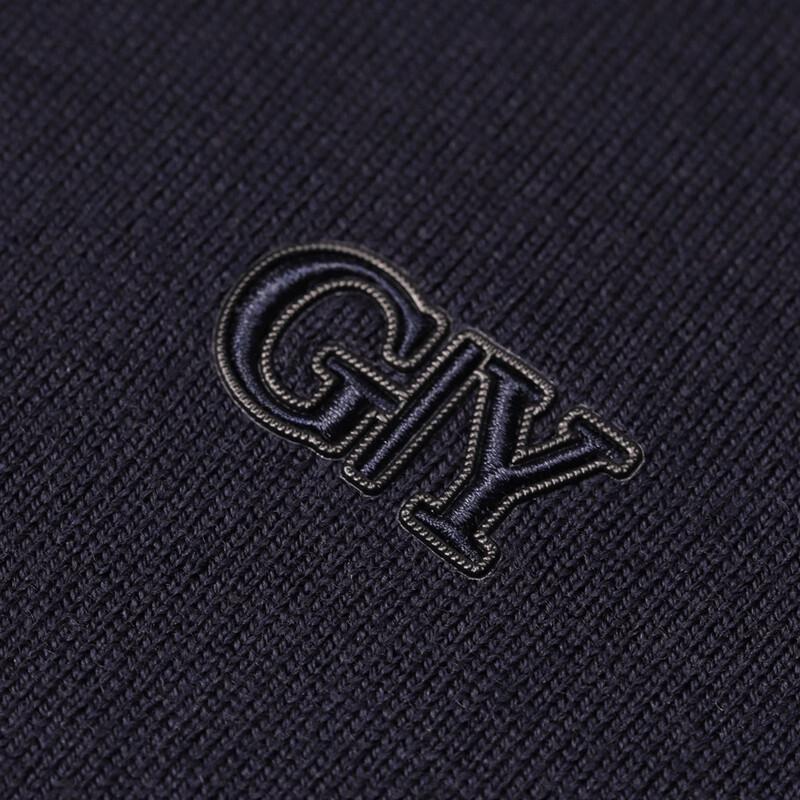 Goldlion GY Men's Merino Wool Blend Round Neck Knit Sweater