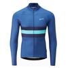 Maglia da Ciclismo a Maniche Lunghe ad Alte Prestazioni per Mountain Bike e Bici da Strada Unisex Traspirante Asciugatura Rapida Design a Strisce