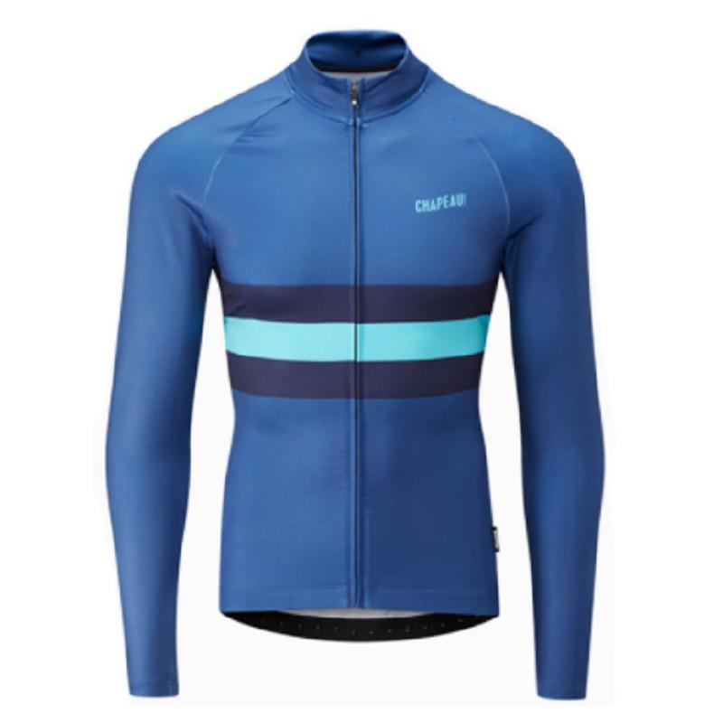 Maglia da Ciclismo a Maniche Lunghe ad Alte Prestazioni per Mountain Bike e Bici da Strada Unisex Traspirante Asciugatura Rapida Design a Strisce