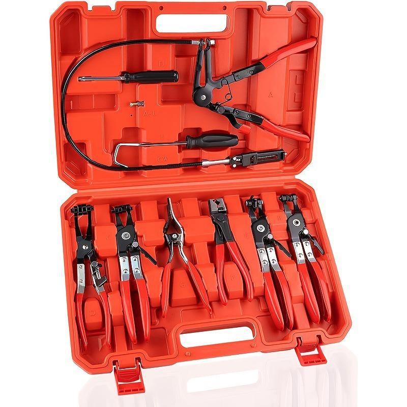 

9-Piece Car Wiring Harness & Hose Clamp Pliers Set