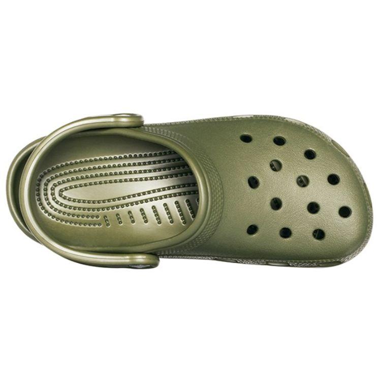 Crocs Classic Clog Unisex Army Green EVA Round Toe 2cm Breathable Outdoor Beach Clogs 10001-309