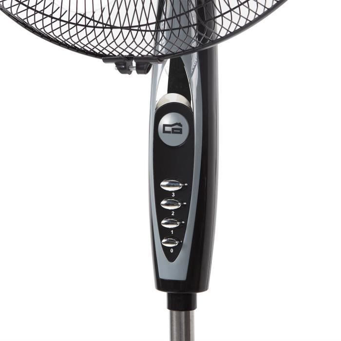 Ventilateur sur pied - orbegozo - sf 0148 - 40 cm - 3 vitesses - oscillation multiorientable