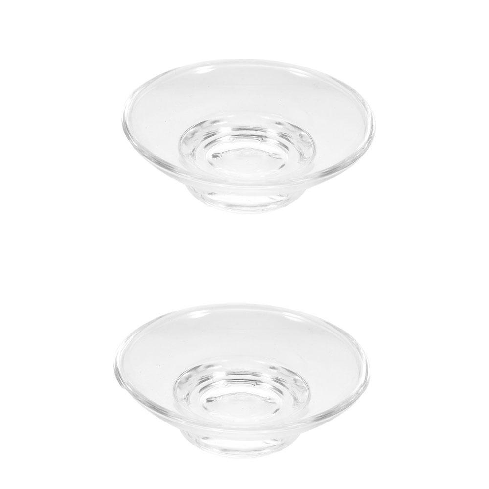 

Прозрачная матовая стеклянная мыльница Держит кусковое мыло сухим Держатель для мыла Украшение для кухонной раковины Clear