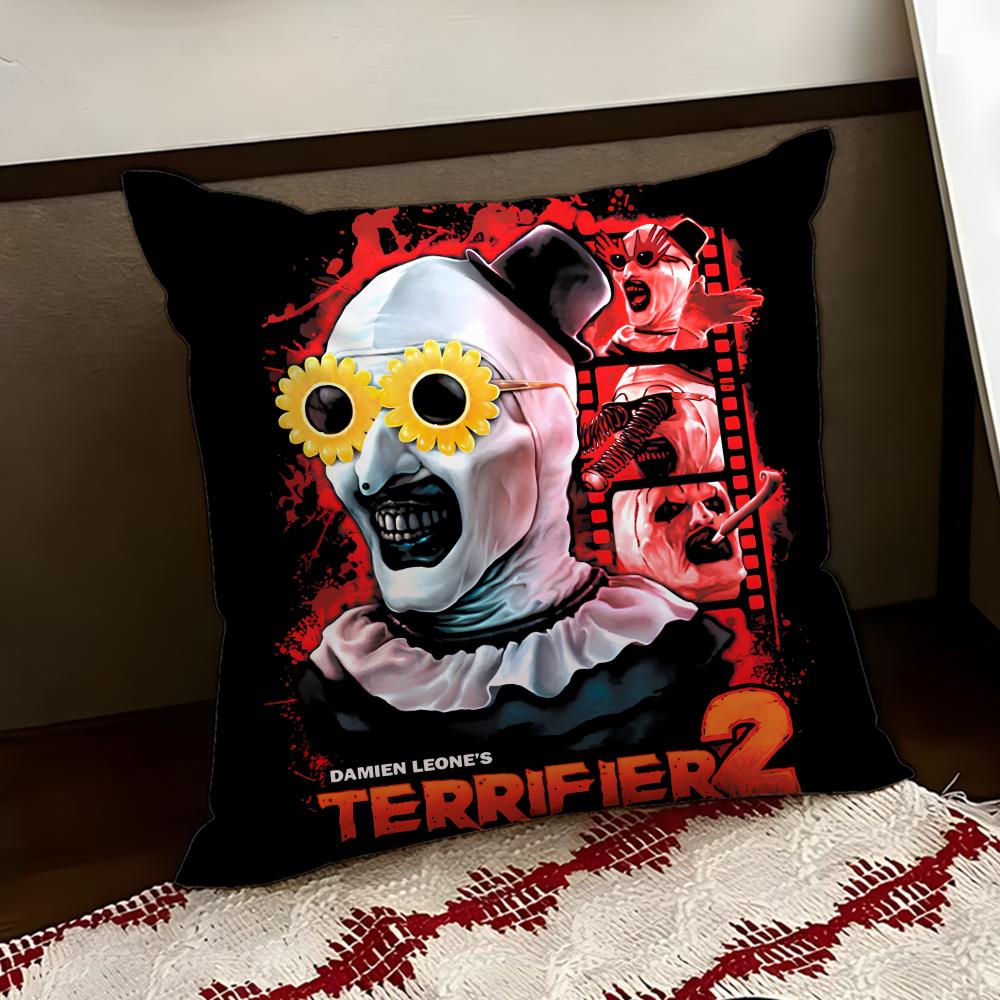 Movie TTerrifierR Cushion Cover Reversible Soft Durable Pillow Cover Home Car MultiScene Use for Daily Comfort
