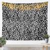 Rosy Leopard Tapestry Black White Zebra Wall Art Animal Print Wall Hanging Blanket For Living Room Bedroom Cheetah Home Decor