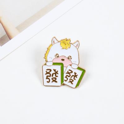 1/6Pcs 2026 Horse Year Brooches Cute Cartoon Zodiac Horse Metal Badge Lapel Pins Clothing Bag Accessories New Year Gifts