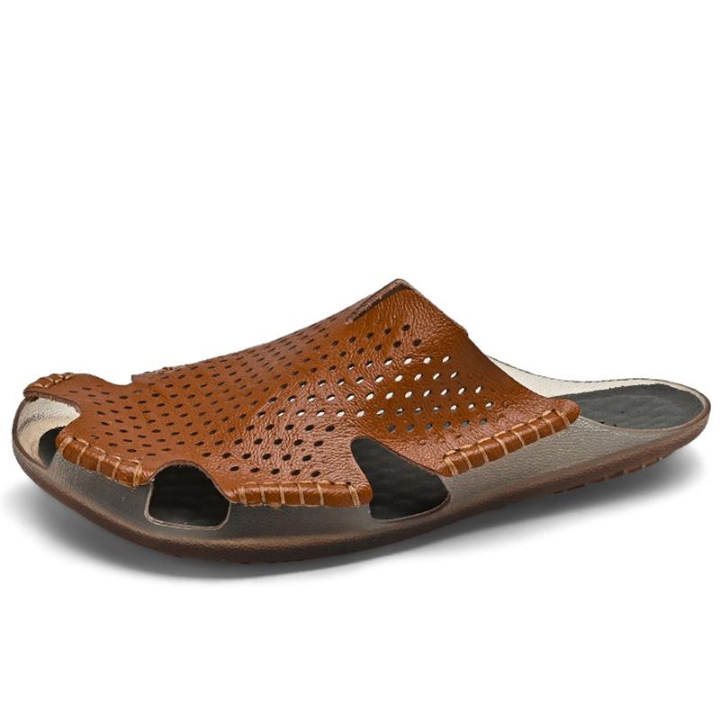 38-47 Summer Mens Casual Sandals Men's Large Handcrafted Slippers Outdoor Sandals Beach Slippers