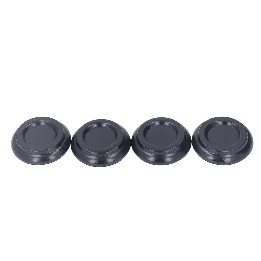 4PCS Piano Floor Protector Anti Vibration Small Size Non Slip Piano Caster Cups Floor Protector Black