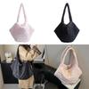 Solid Color Heart Shaped Design Large Capacity Shoulder Bag For Daily Commutes And Casual Outings
