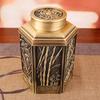 Metal tea cans are sealed and moisture-proof, household antique tea boxes, boutique high-end cans, empty boxes, storage tanks, gift boxes.