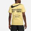 Nike T Shirts Men's Yellow Crew Neck Moderate Straight Fit DZ2882-700