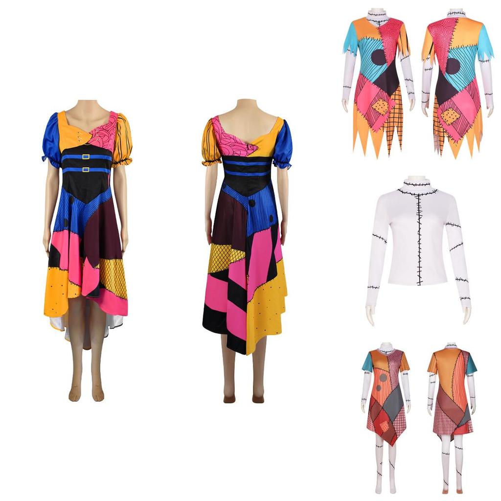 Sally Skellington Women's Nightmare Before Christmas Costume Dress For Cosplay Fans