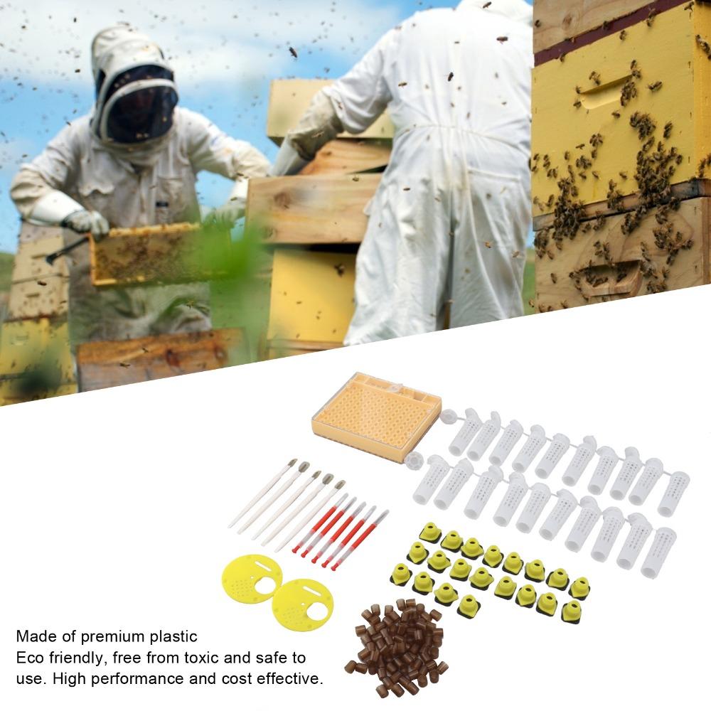 143 Pcs Set Plastic Queen Bee Rearing System Durable Queen Rearing Grafting Kit Beekeepers