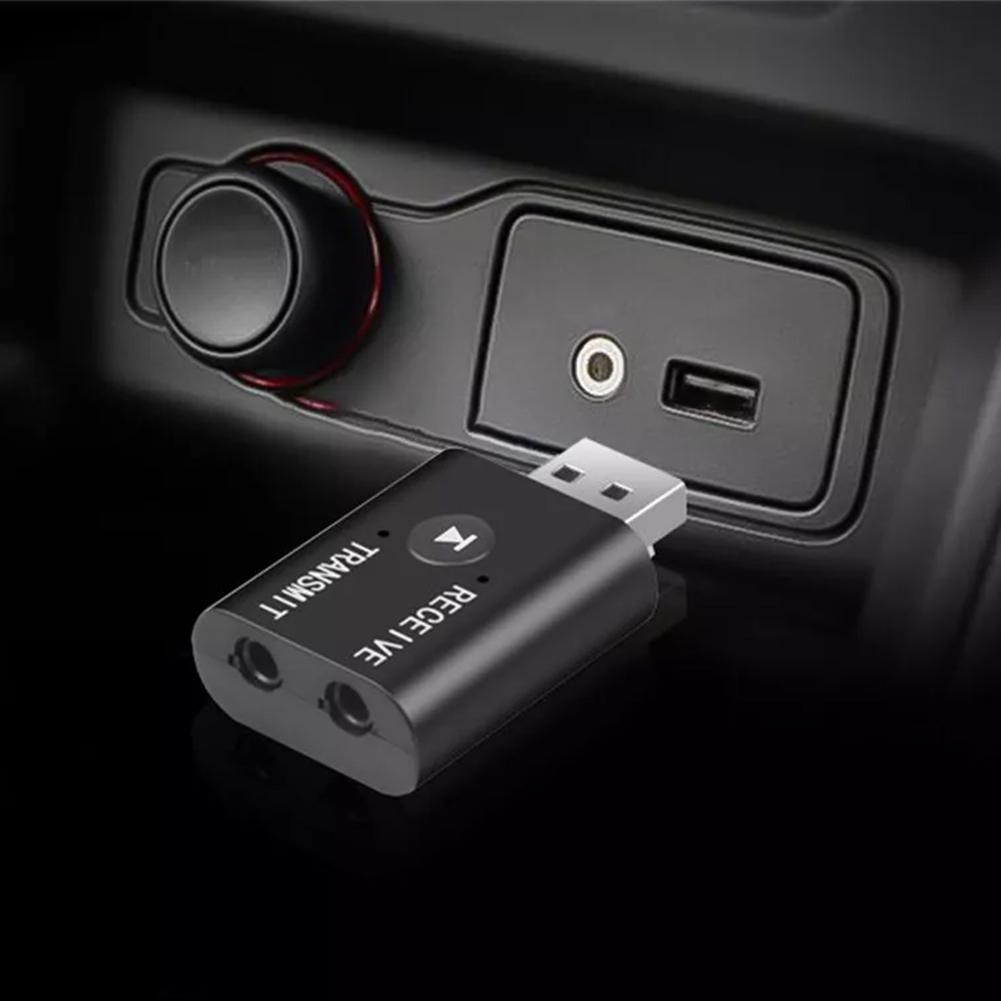 

Car USB Bluetooth Audio Adapter V5.0+EDR Dual Function Bluetooth For Computer PC Laptop Wireless USB Adapter