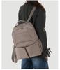 Schoolbag New Korean Version Backpack Fashionable Versatile Backpack Trendy Cool Light Shoulder Bag Waterproof Cloth Solid Color Simple Household