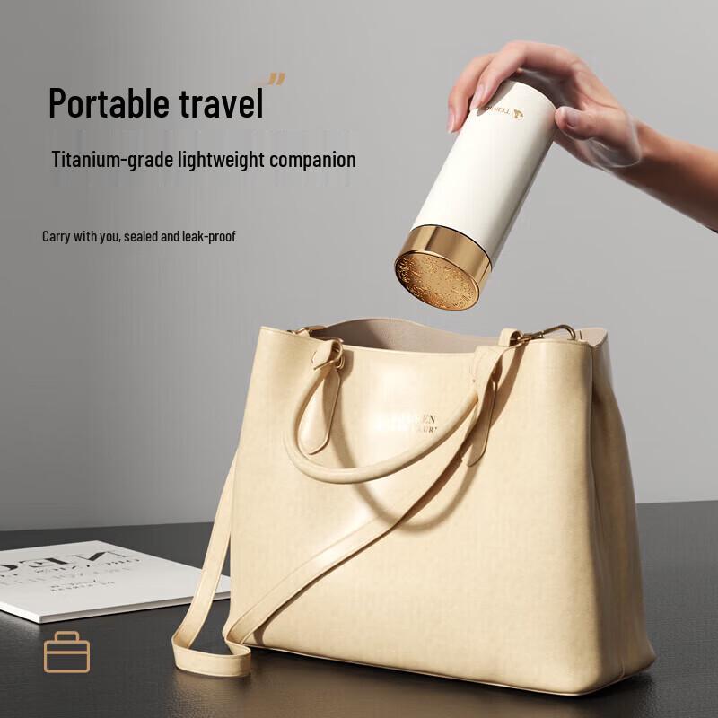 TOMIC 260ml Pure Titanium Mini Insulated Bottle