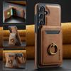 2 in 1 Detachable Cards Solt Leather Phone Case For Samsung S26 Ultra S25 S24 Plus For Magsafe Wireless Charging Wallet Cover