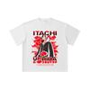 260 GSM Double Yarn 32 Count 100% Cotton Naruto V22 Itachi Print Unisex Heavy Cotton T Shirt