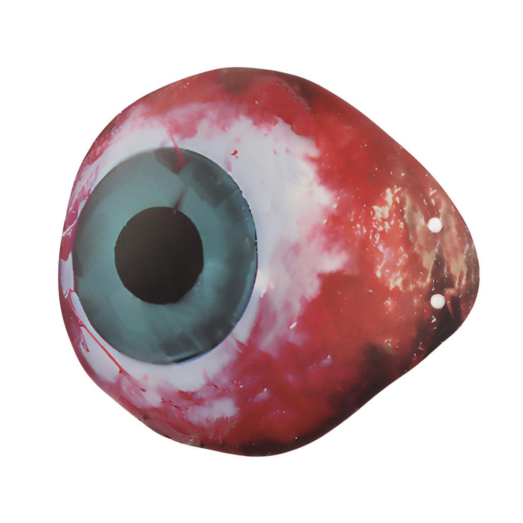 30 Stück Blutiges Augapfel-Banner Gruselig Lebensecht Helle Farben Halloween Blutiges Banner mit Spulen-Nadeln für Dekoration Party