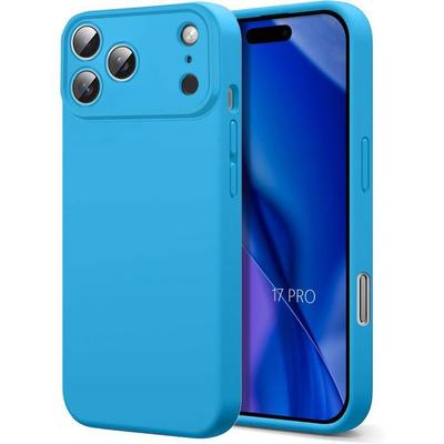Phone Case - BOOLING - iPhone 17 Pro - Liquid Silicone - Flexible - Matte Effect Blue
