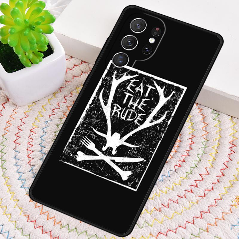 Hannibal Eat The Rude weiche Silikon-Handyhülle für Samsung Galaxy note 10 pro S26 S25 S24 S23 S22 S21 Plus S25Ultra Capa Cover