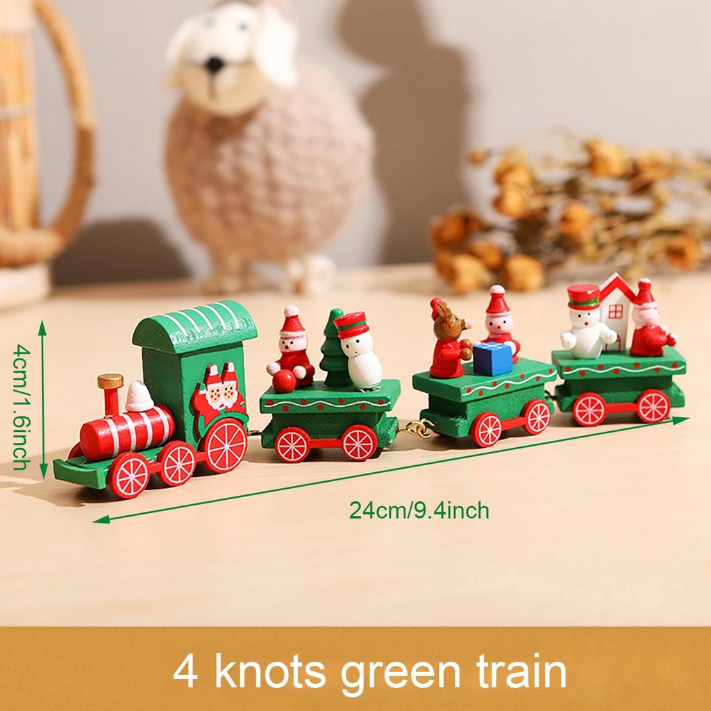 Wooden Train Christmas Ornament Merry Christmas Decoration For Home Table 2026 Xmas Gifts Noel Natal Navidad New Year 2026 Gifts